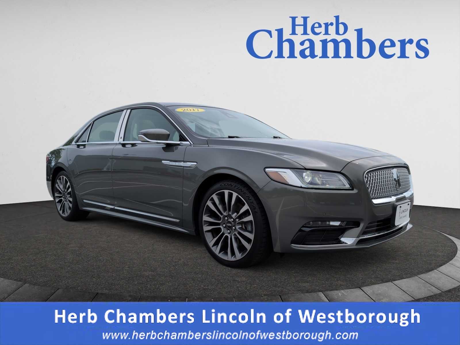 used 2017 Lincoln Continental car, priced at $16,998