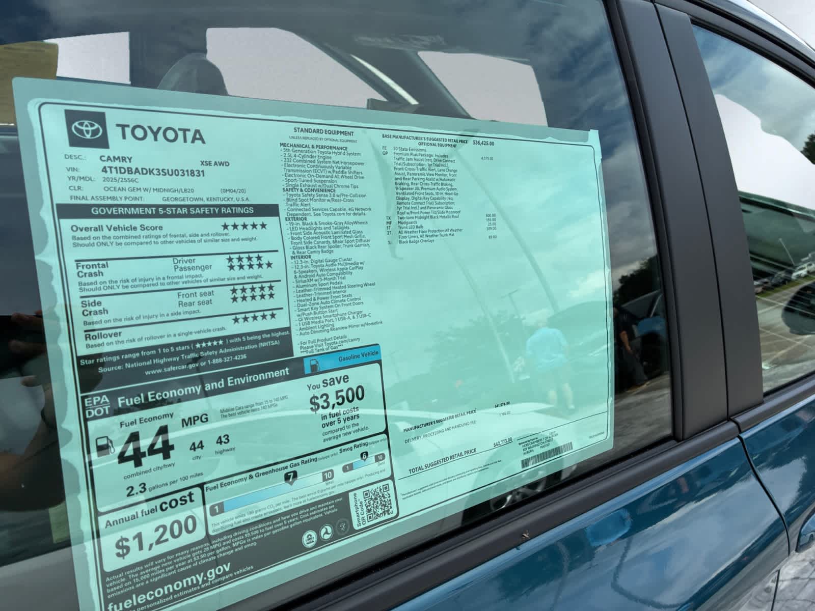 new 2025 Toyota Camry car, priced at $42,773