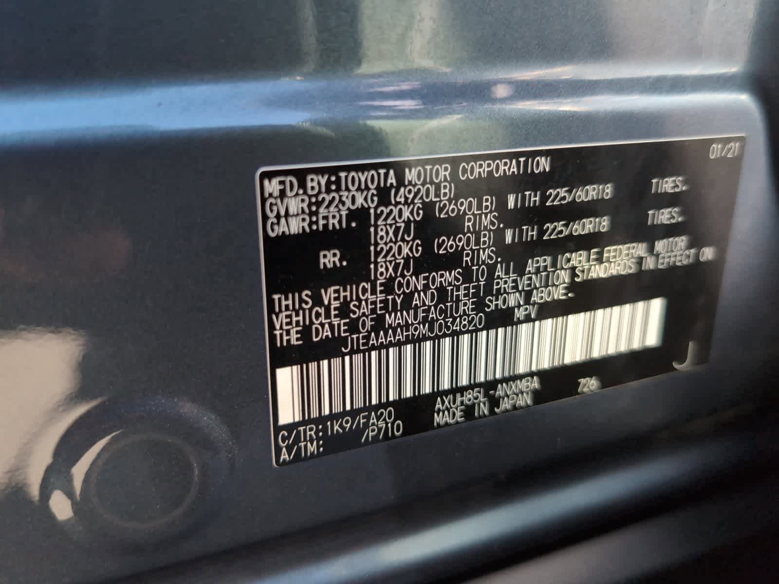 used 2021 Toyota Venza car, priced at $30,998