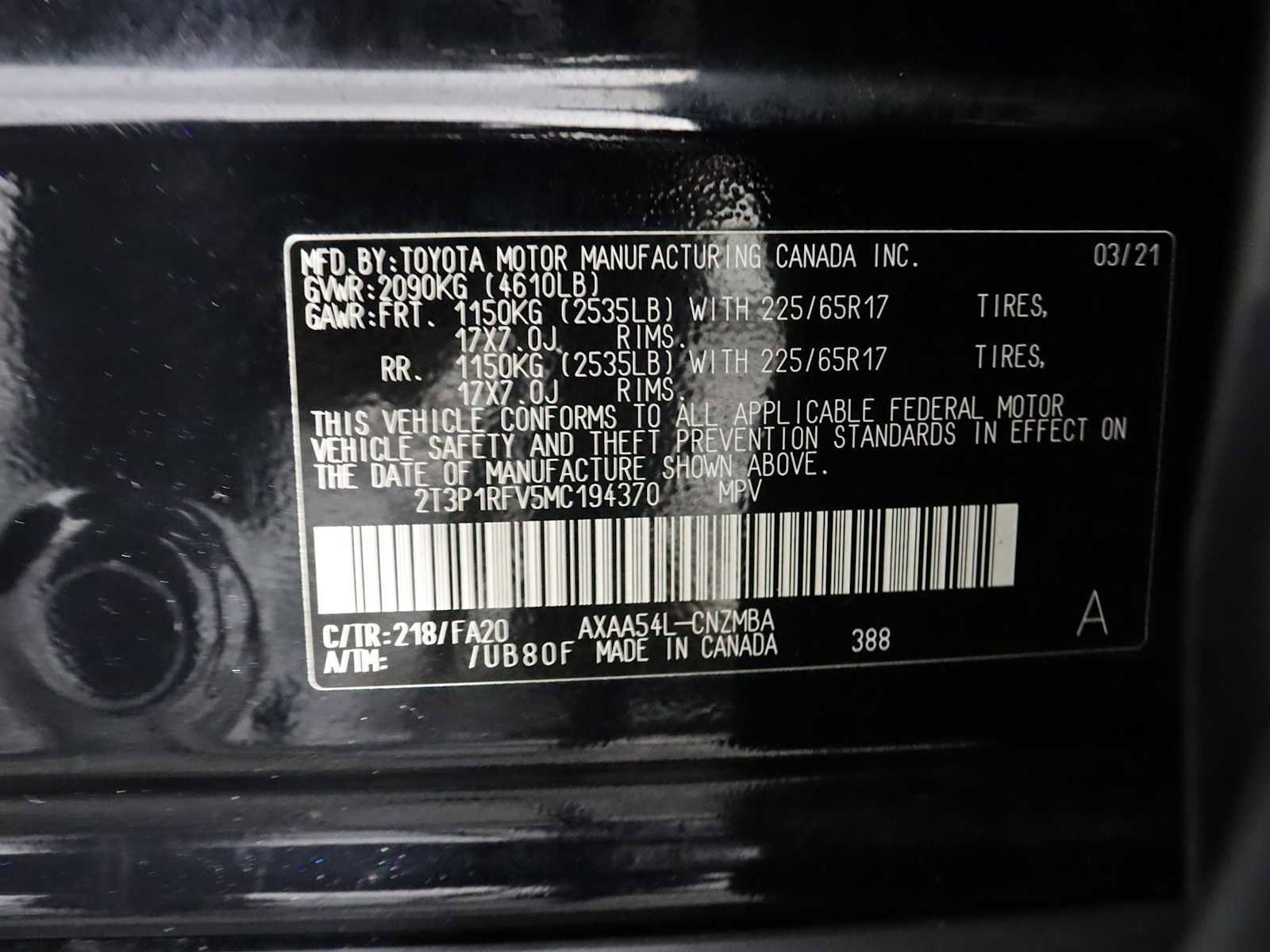 used 2021 Toyota RAV4 car, priced at $26,998