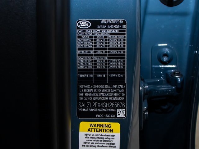 used 2025 Land Rover Range Rover Evoque car, priced at $62,605