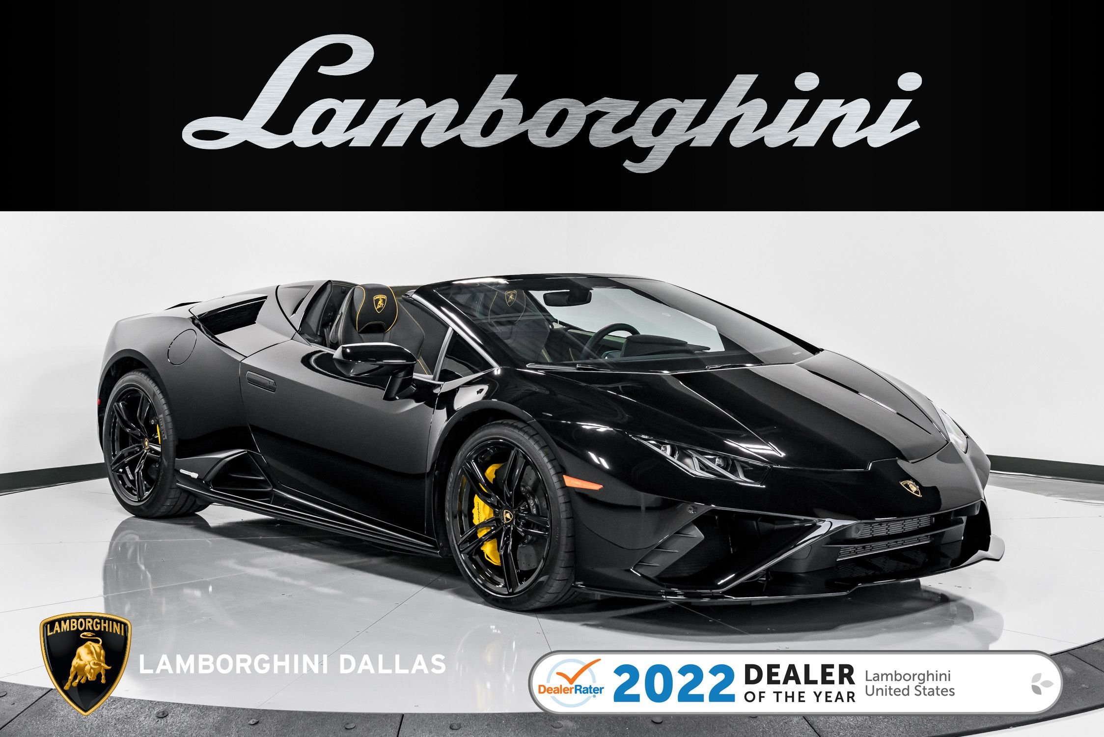 used 2021 Lamborghini Huracan EVO Spyder car, priced at $349,999