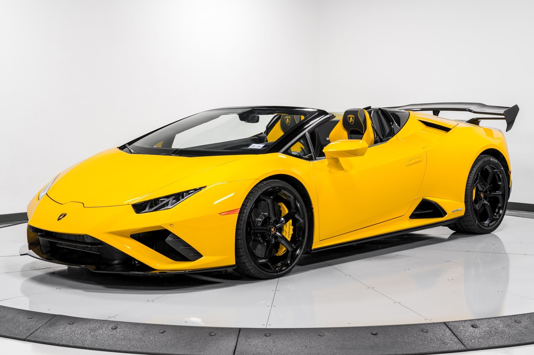 used 2023 Lamborghini Huracan EVO-2 Spyder car, priced at $319,999