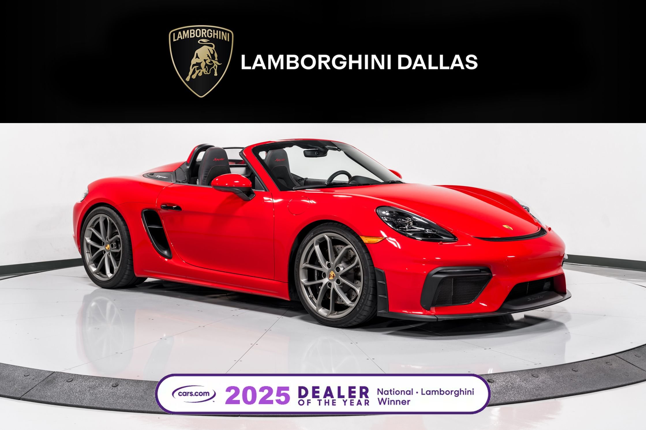 used 2023 Porsche 718 Spyder car, priced at $137,999