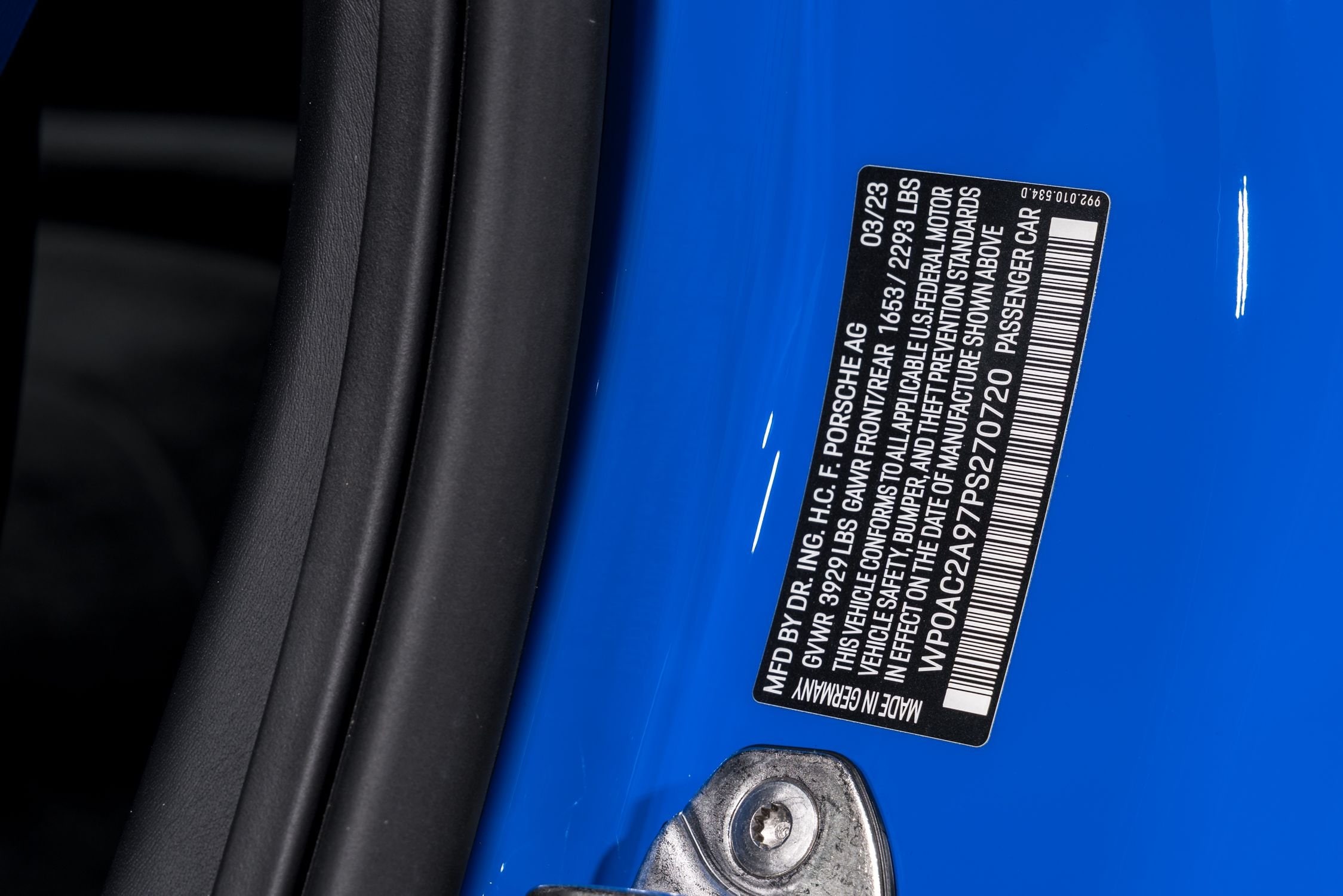 used 2023 Porsche 911 GT3 car, priced at $279,999