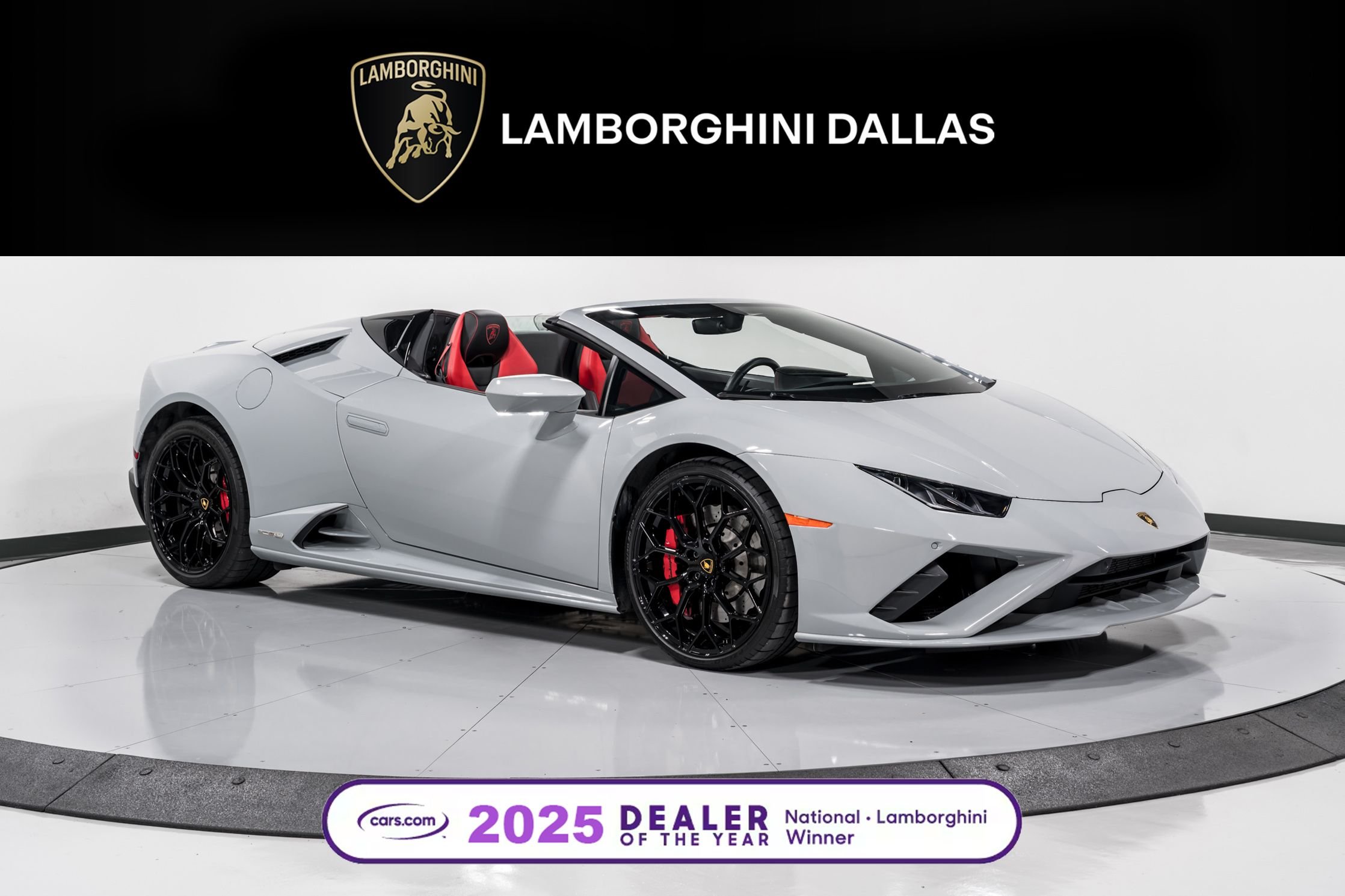 used 2021 Lamborghini Huracan EVO-2 Spyder car, priced at $284,999