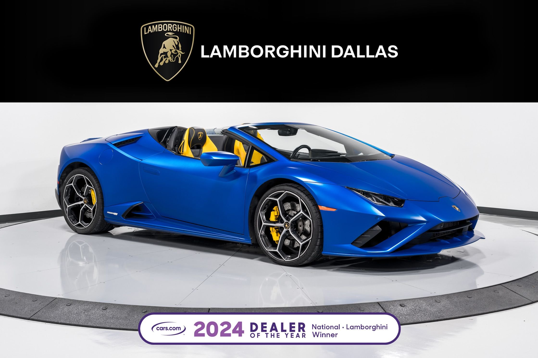 used 2022 Lamborghini Huracan EVO Spyder car, priced at $269,999