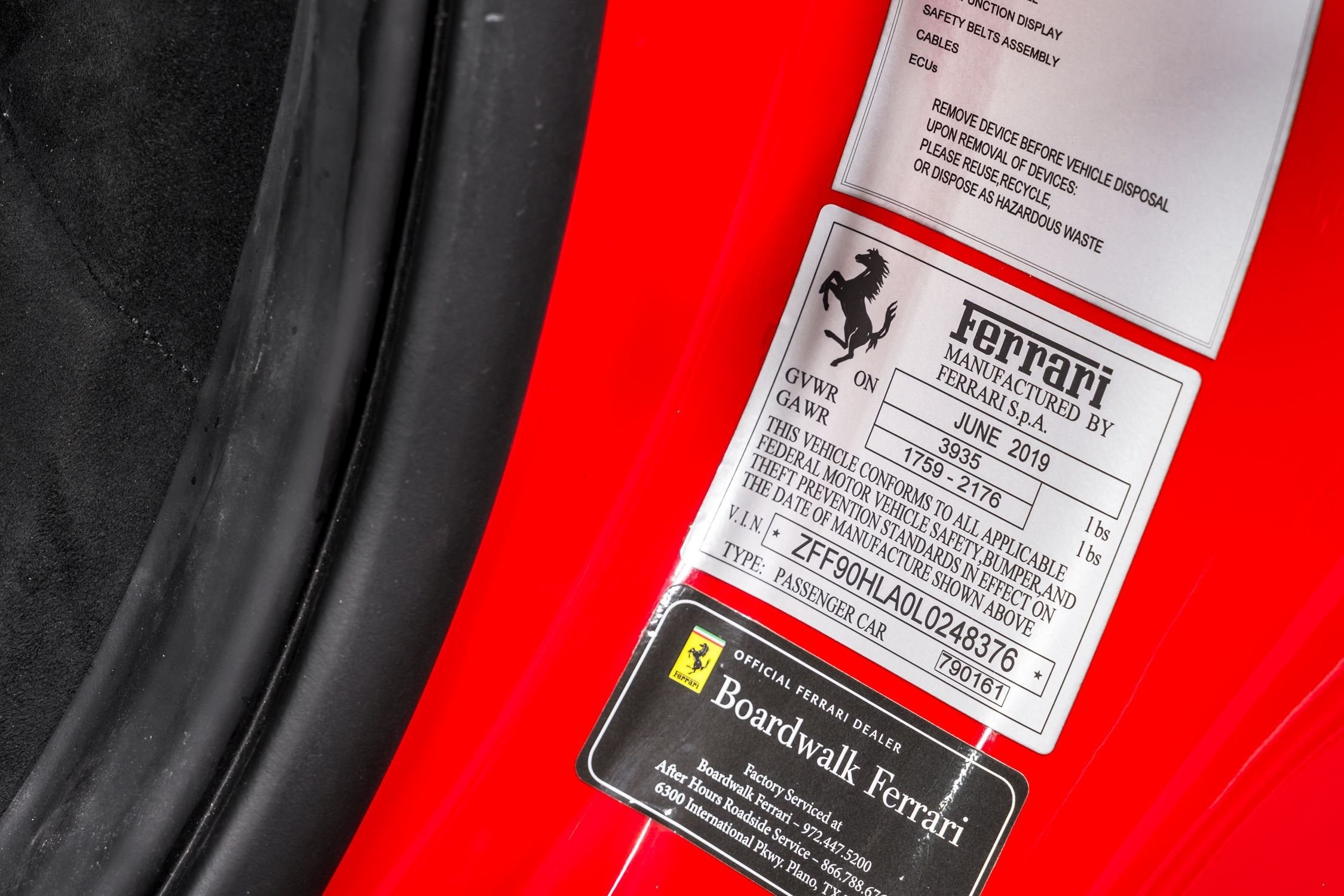 used 2020 Ferrari 488 Pista car, priced at $689,999