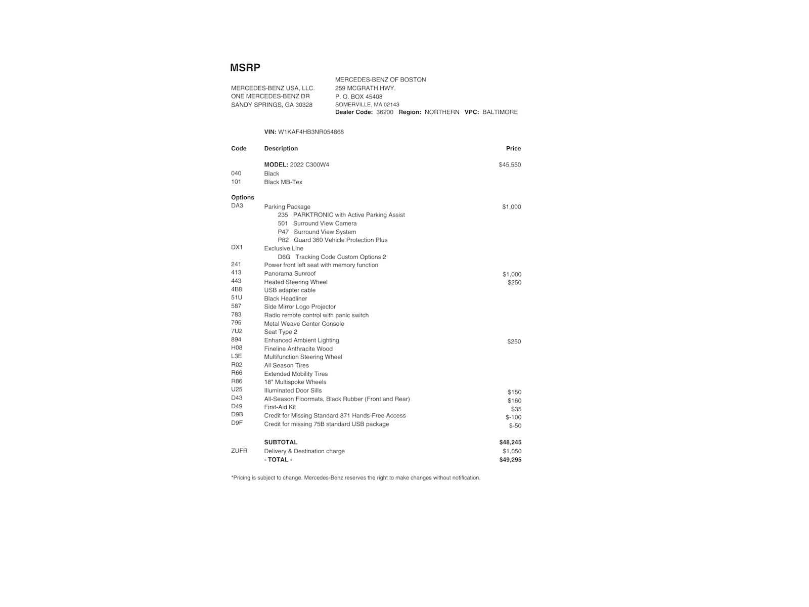 used 2022 Mercedes-Benz C-Class car, priced at $36,498