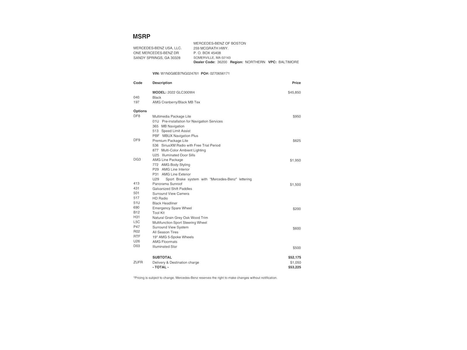 used 2022 Mercedes-Benz GLC 300 car, priced at $34,498