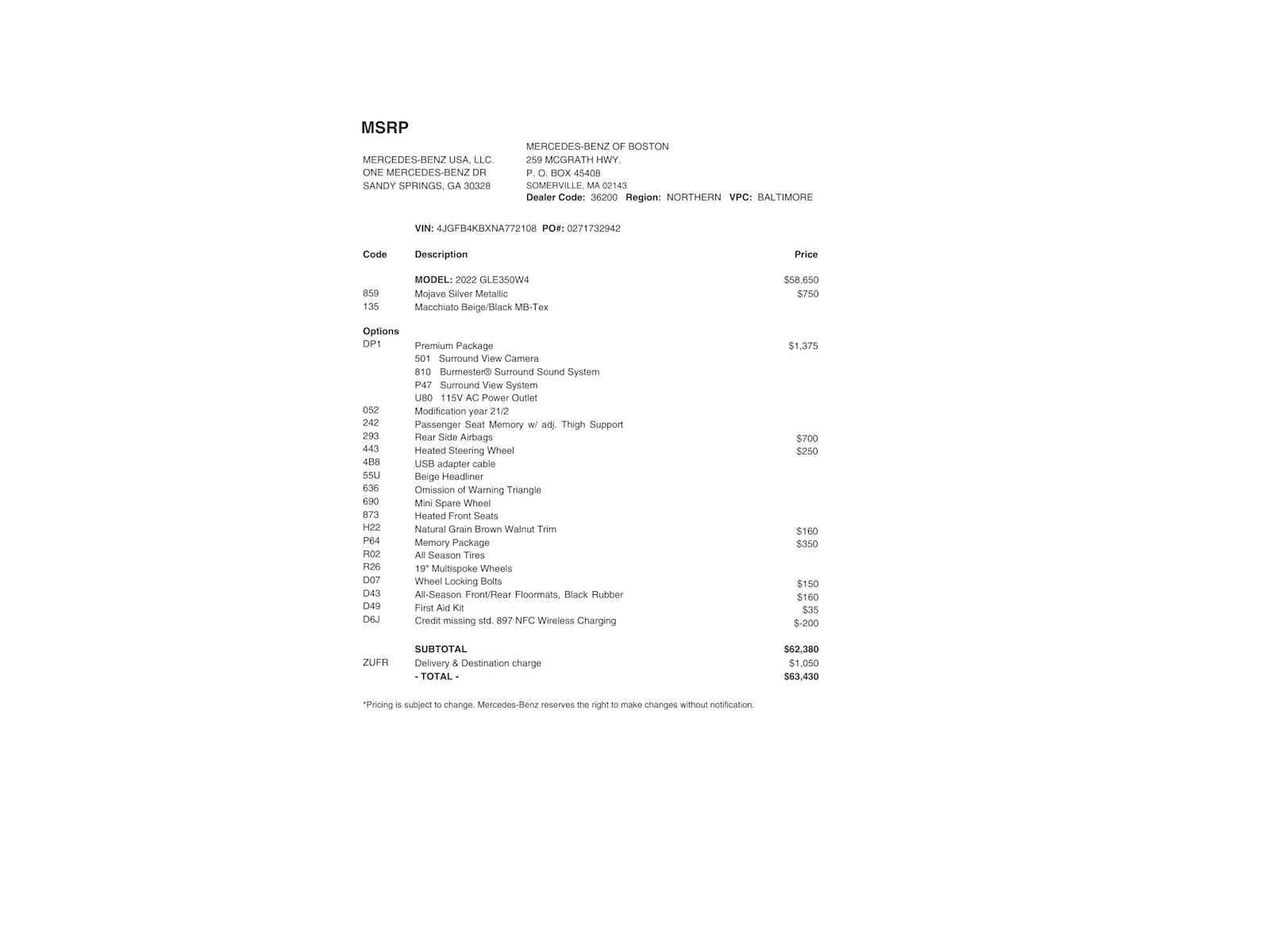 used 2022 Mercedes-Benz GLE 350 car, priced at $43,498