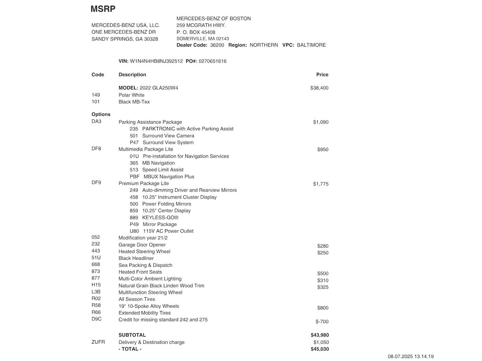 used 2022 Mercedes-Benz GLA 250 car, priced at $29,998