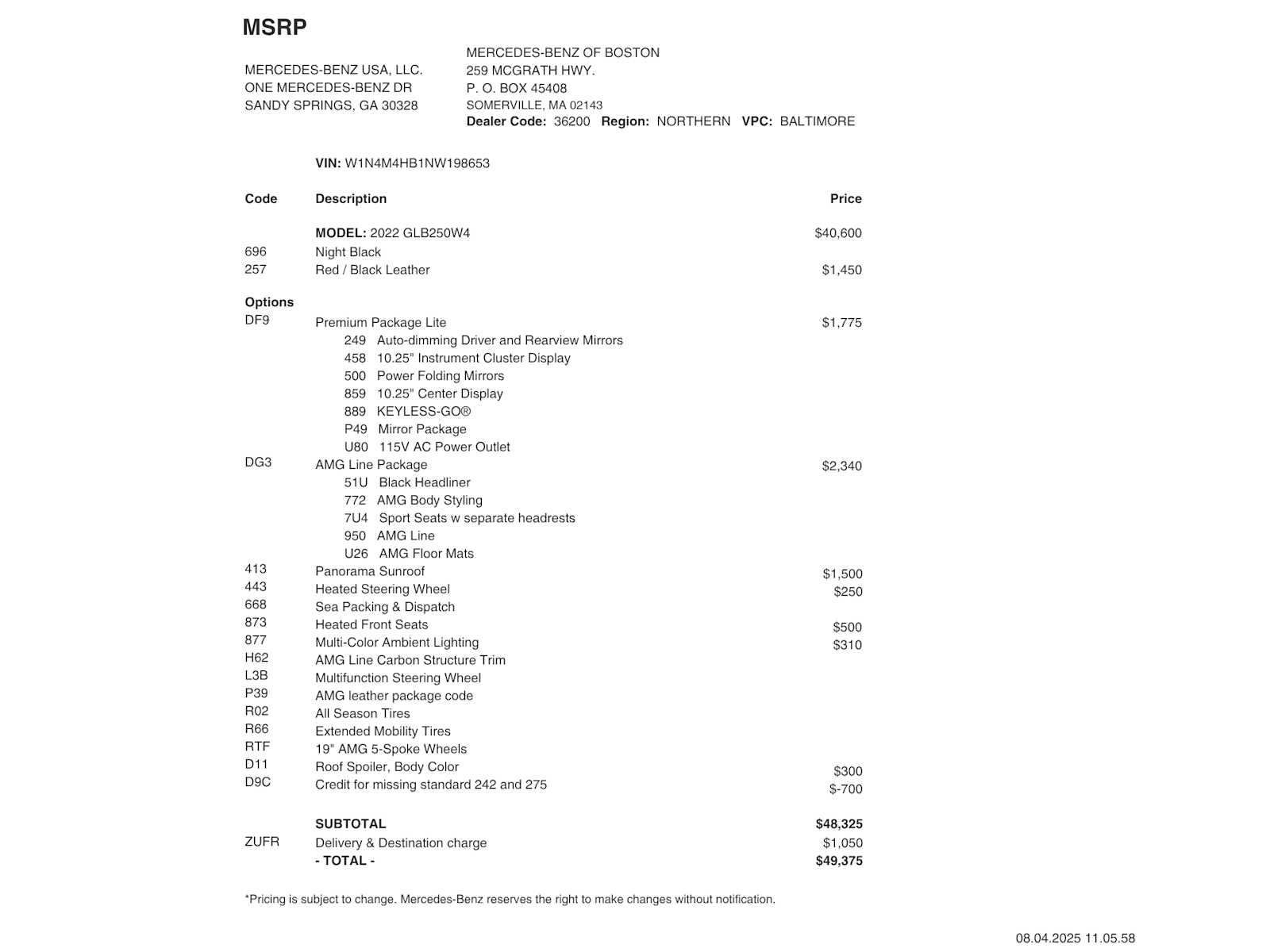 used 2022 Mercedes-Benz GLB 250 car, priced at $32,998