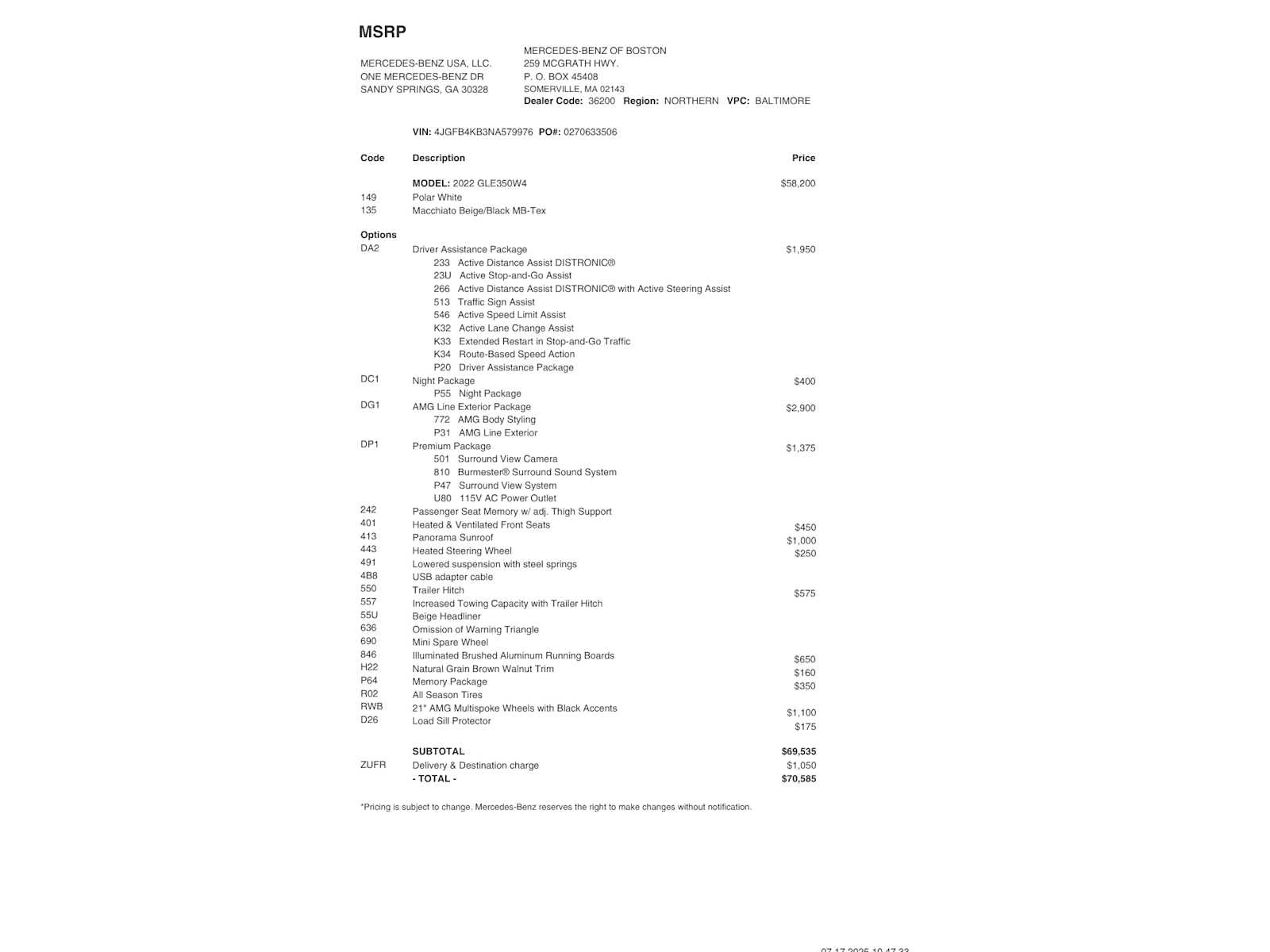 used 2022 Mercedes-Benz GLE 350 car, priced at $41,998