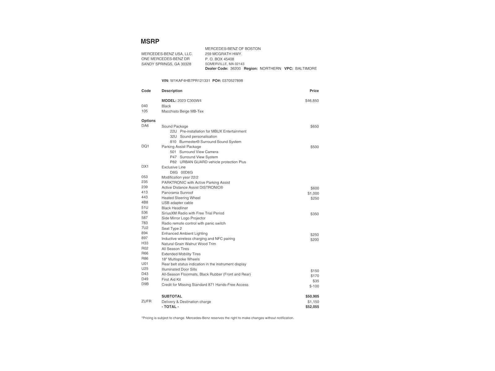 used 2023 Mercedes-Benz C-Class car, priced at $38,998