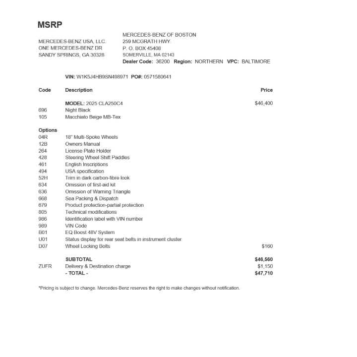 used 2025 Mercedes-Benz CLA 250 car, priced at $42,784