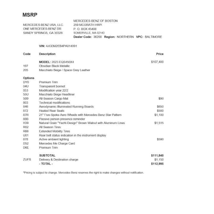used 2023 Mercedes-Benz EQS 450 car, priced at $60,598
