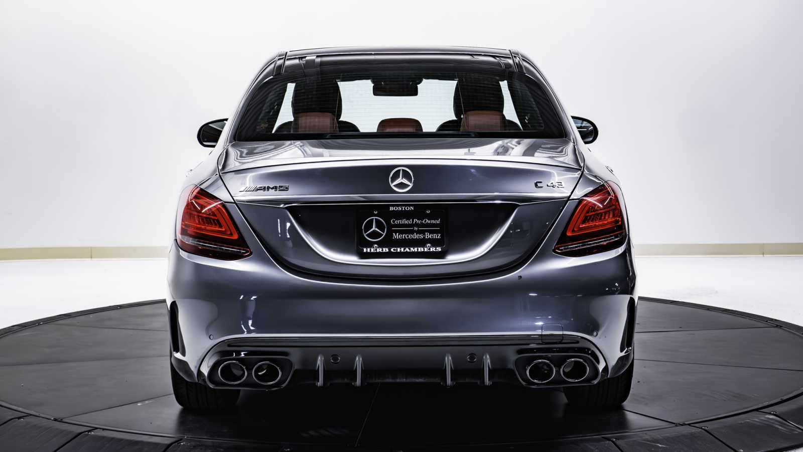 used 2021 Mercedes-Benz AMG C 43 car, priced at $49,998