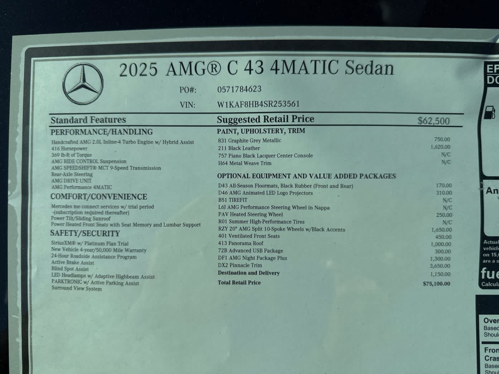 new 2025 Mercedes-Benz AMG C 43 car