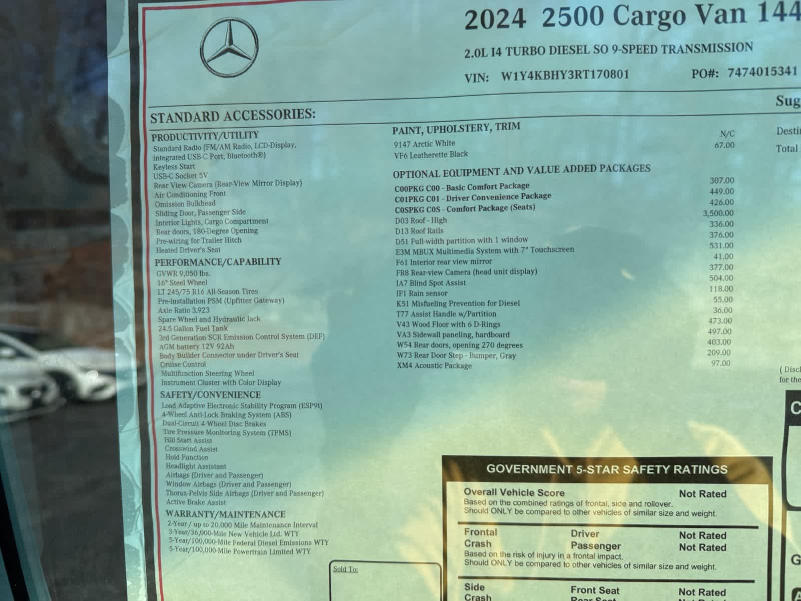 new 2024 Mercedes-Benz Sprinter car