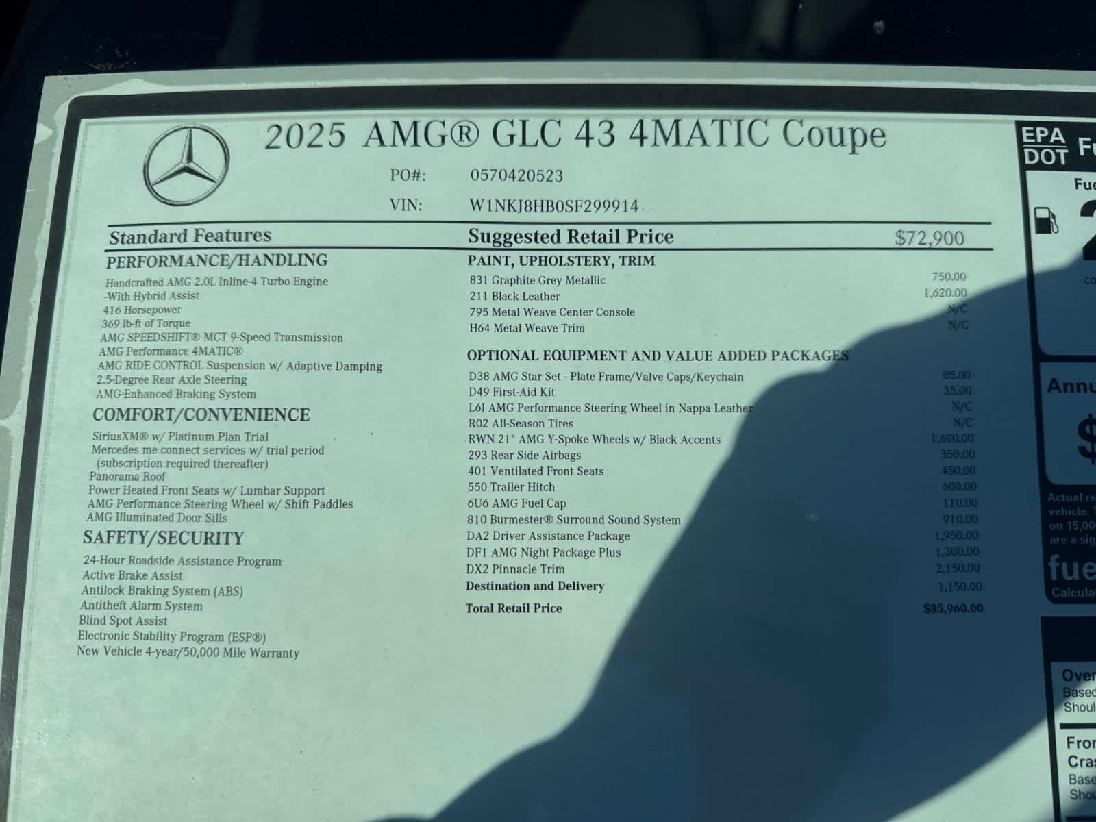 new 2025 Mercedes-Benz AMG GLC 43 car