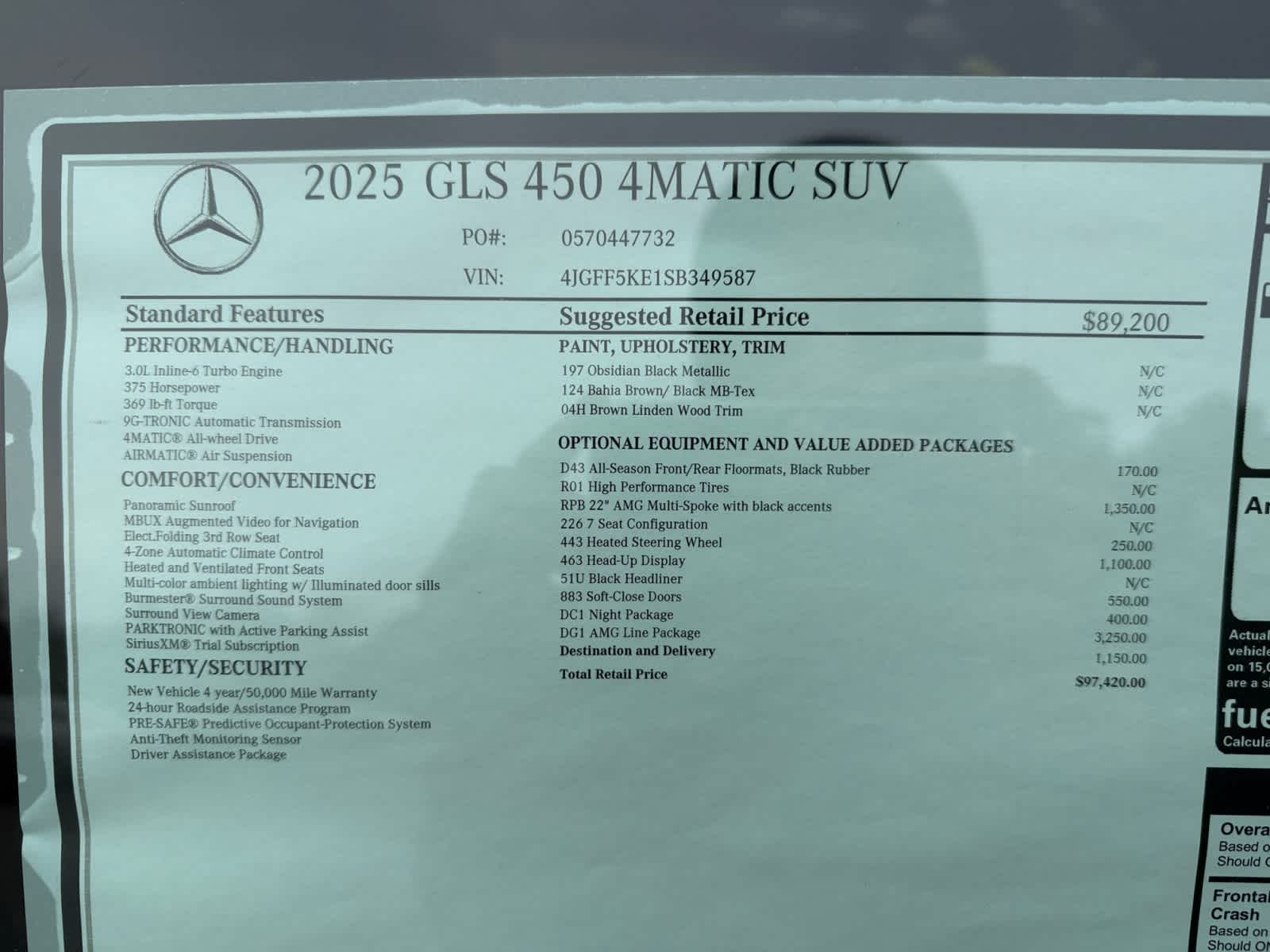 new 2025 Mercedes-Benz GLS 450 car