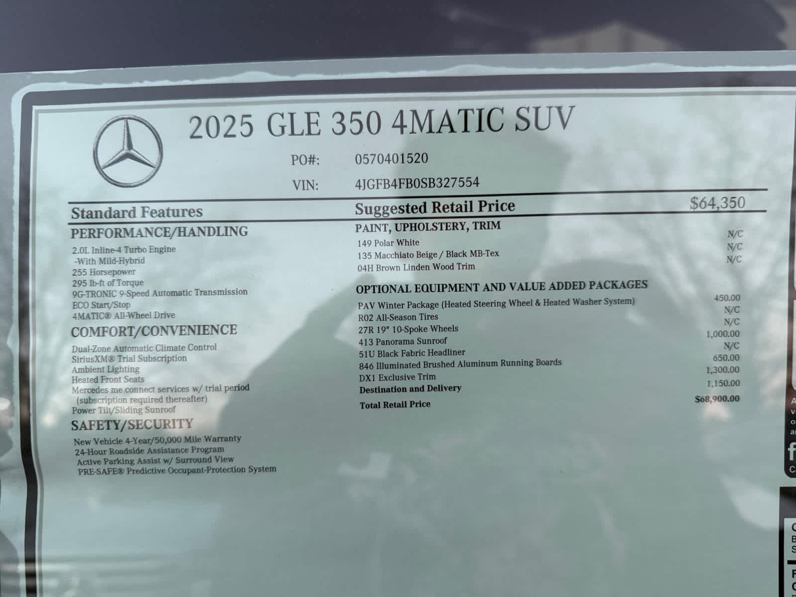 new 2025 Mercedes-Benz GLE 350 car