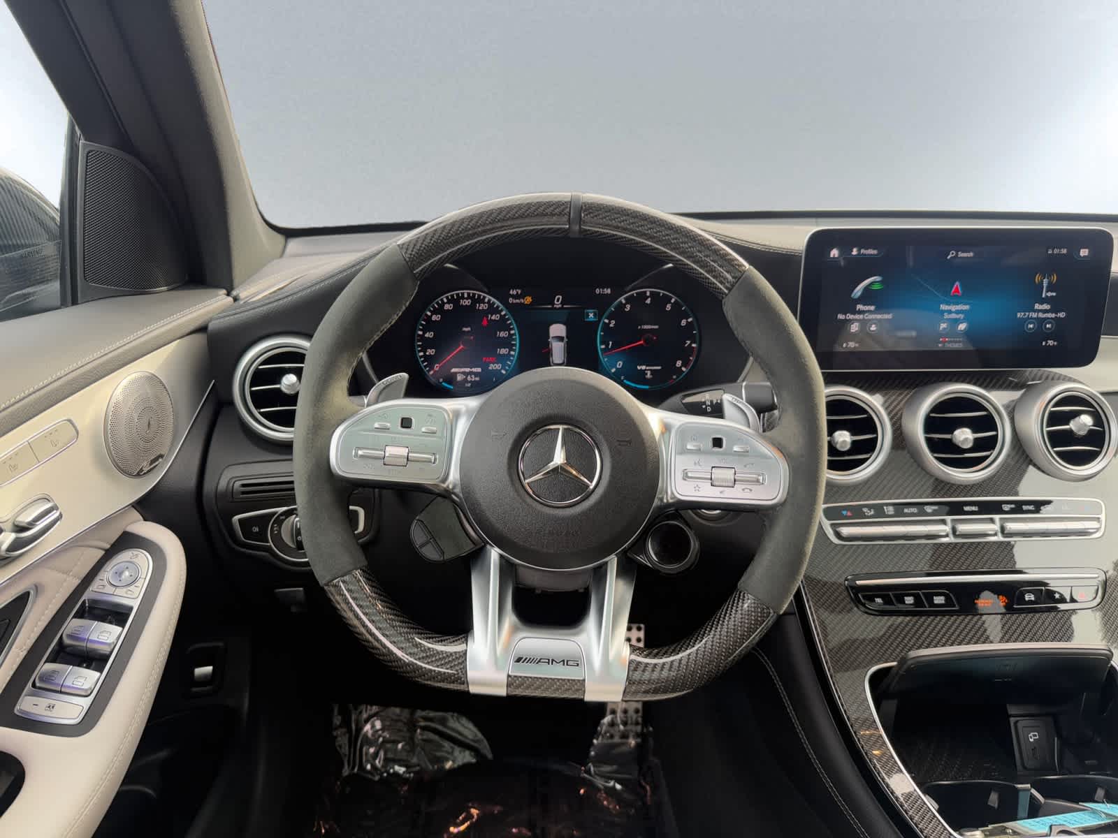 used 2021 Mercedes-Benz AMG GLC 63 car, priced at $69,998