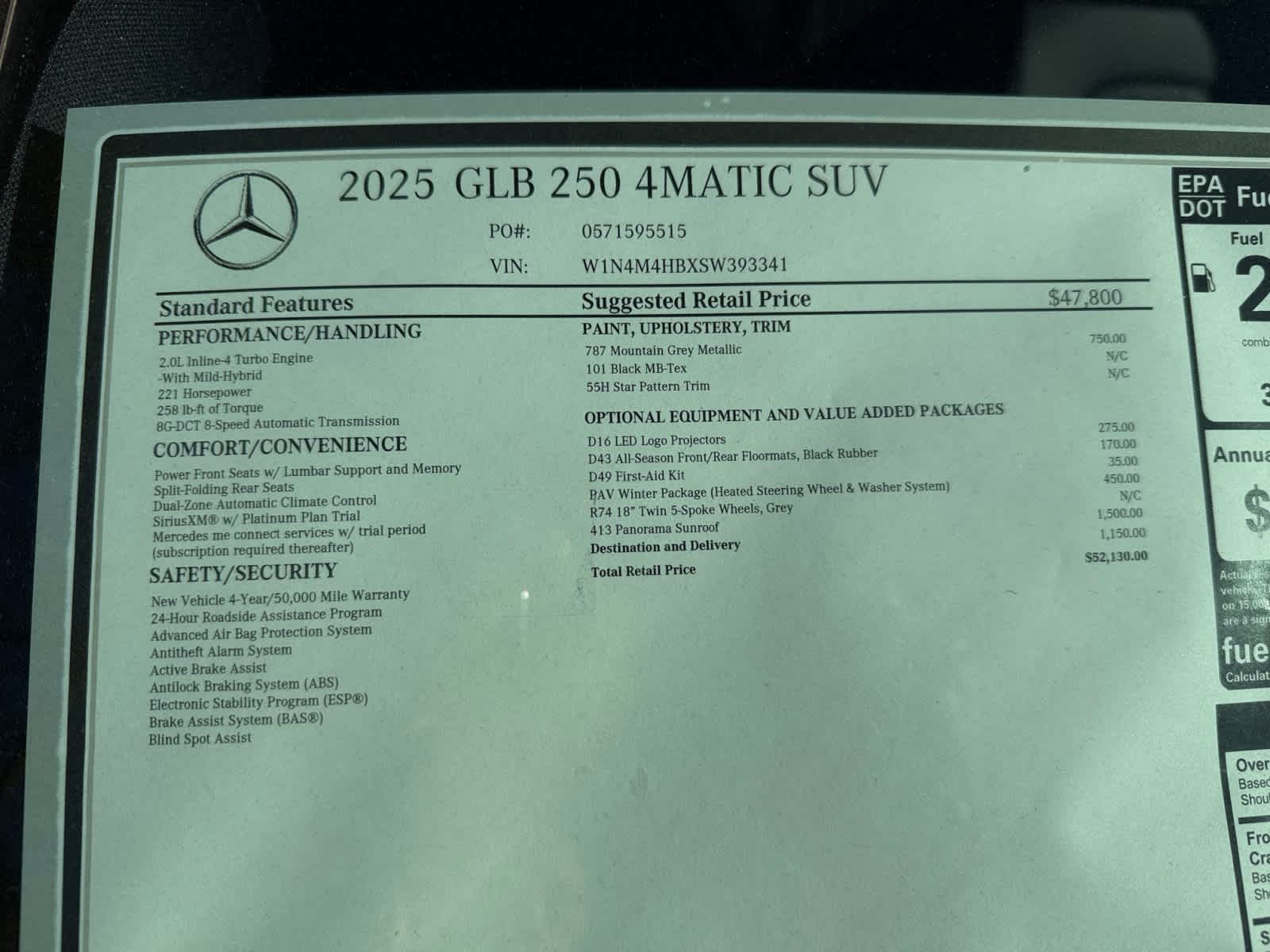 new 2025 Mercedes-Benz GLB 250 car