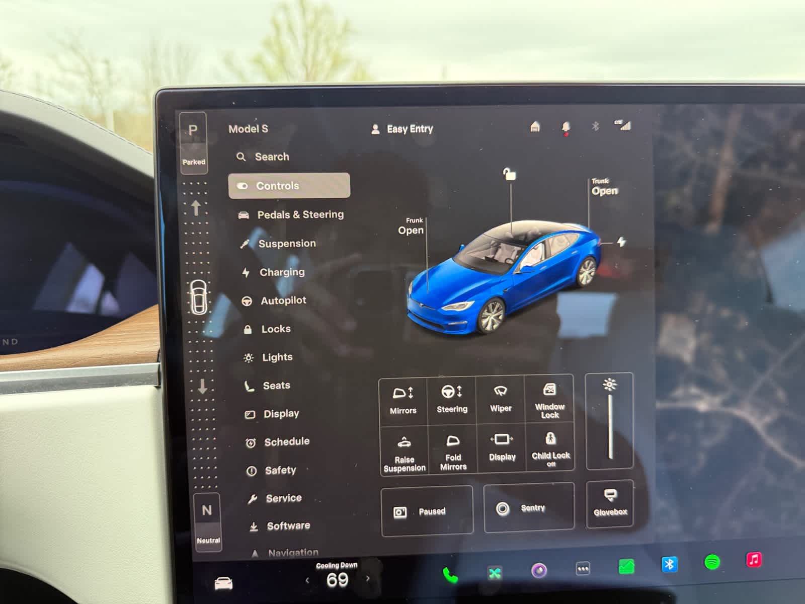 used 2023 Tesla Model S car, priced at $48,988