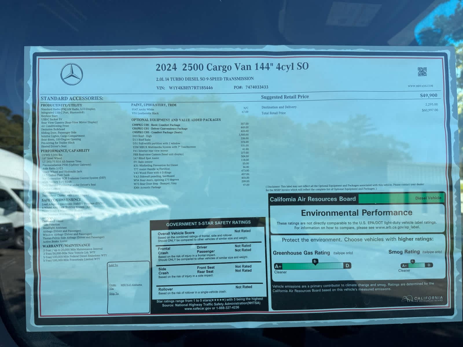 new 2024 Mercedes-Benz Sprinter car