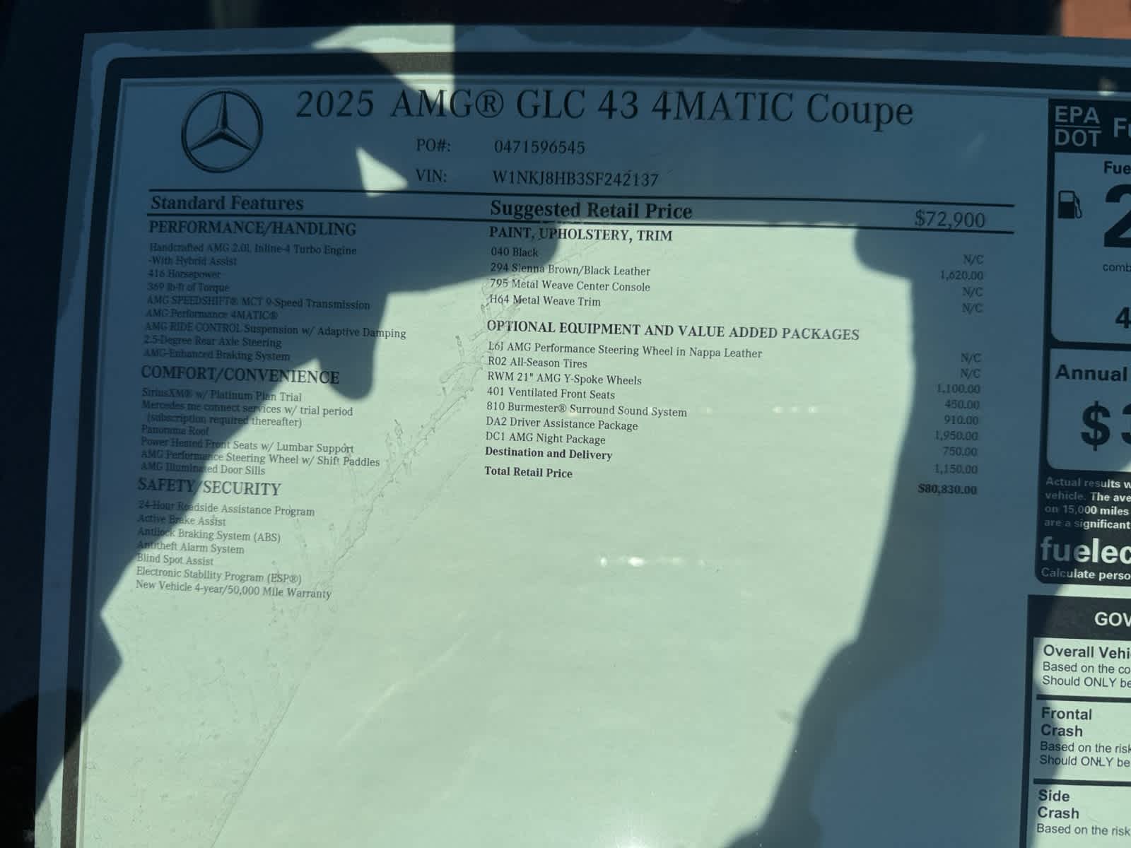 new 2025 Mercedes-Benz AMG GLC 43 car