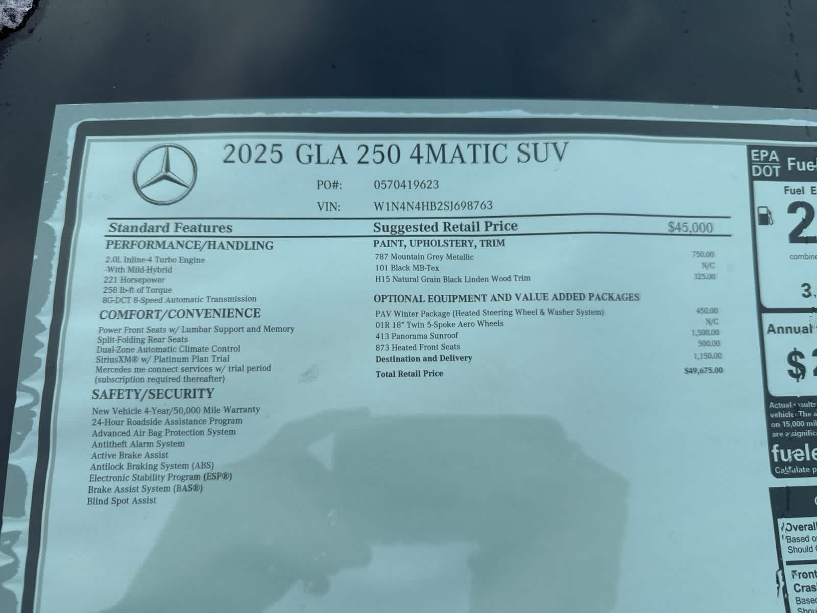 new 2025 Mercedes-Benz GLA 250 car