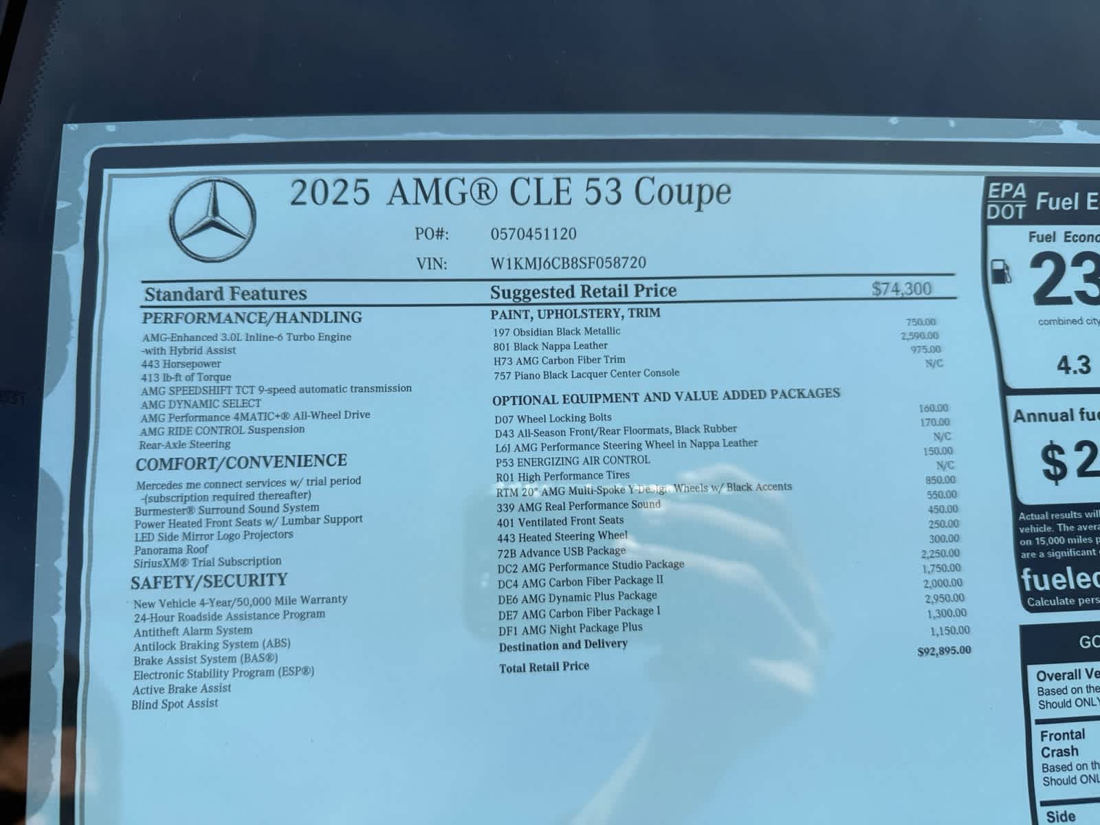 new 2025 Mercedes-Benz AMG CLE 53 car