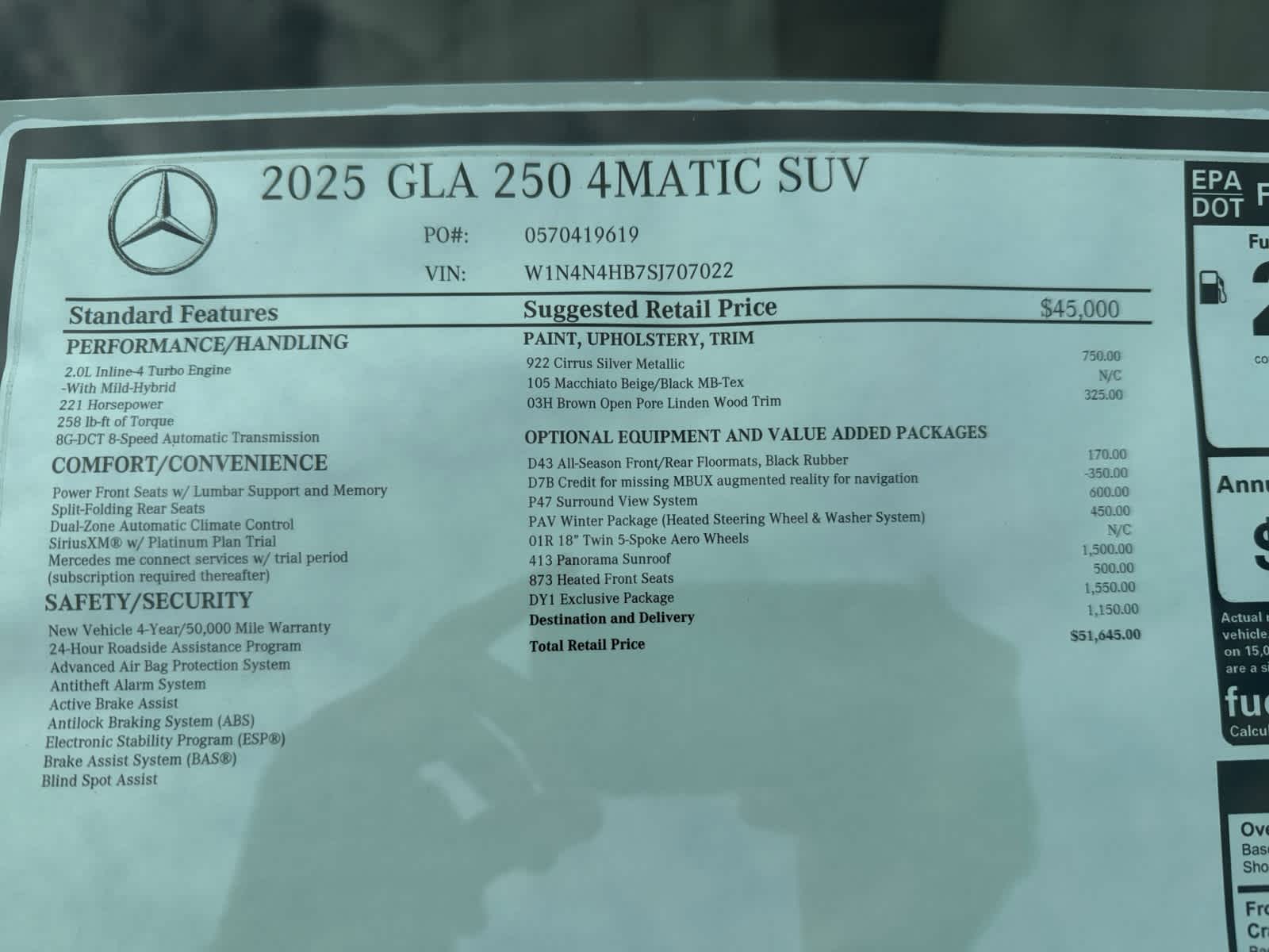 new 2025 Mercedes-Benz GLA 250 car