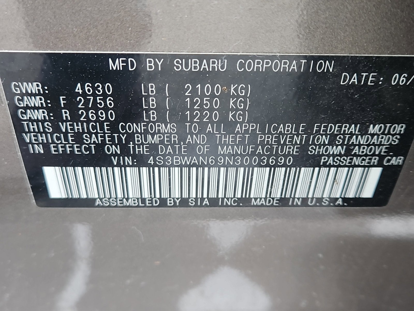 used 2022 Subaru Legacy car, priced at $26,990