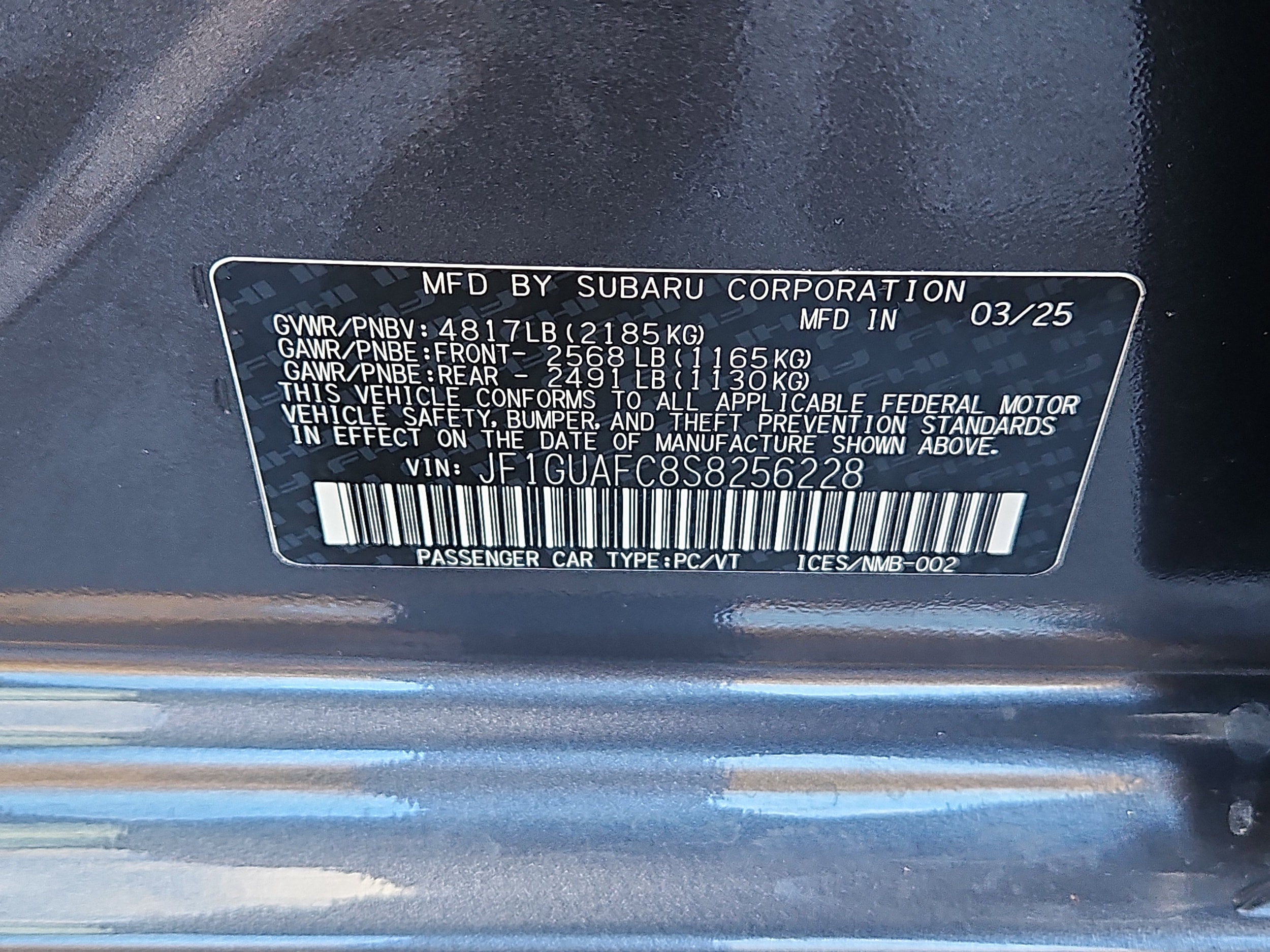 used 2025 Subaru Impreza car, priced at $27,455