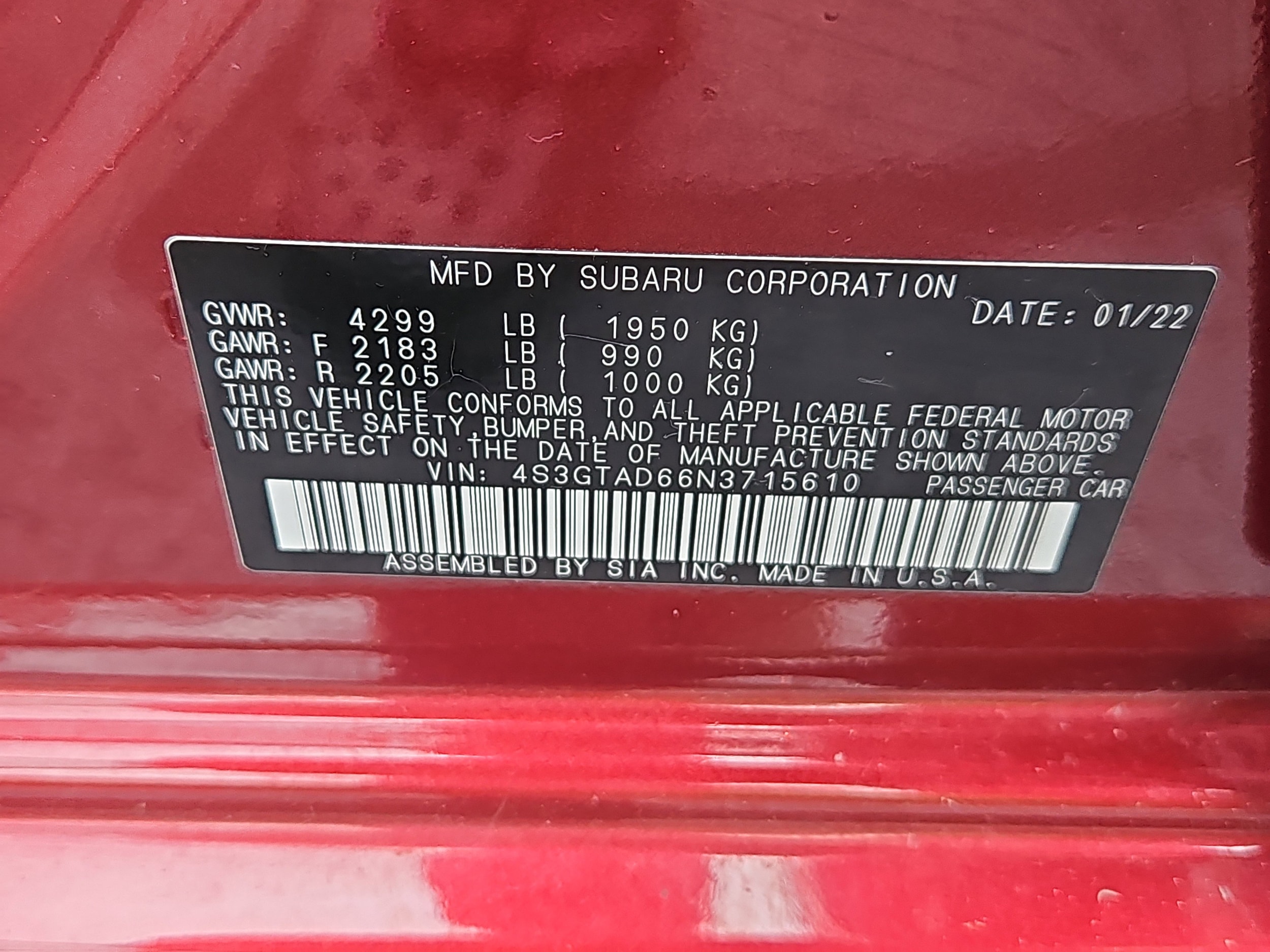 used 2022 Subaru Impreza car, priced at $22,753