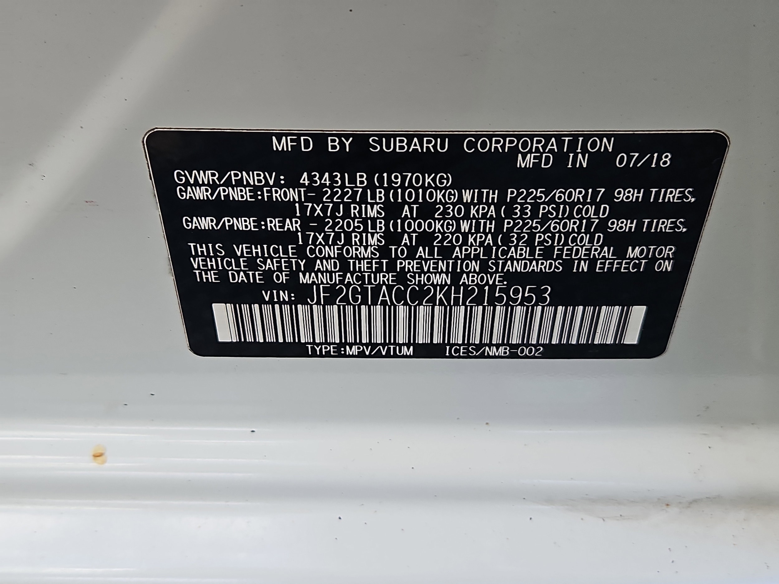 used 2019 Subaru Crosstrek car, priced at $18,860