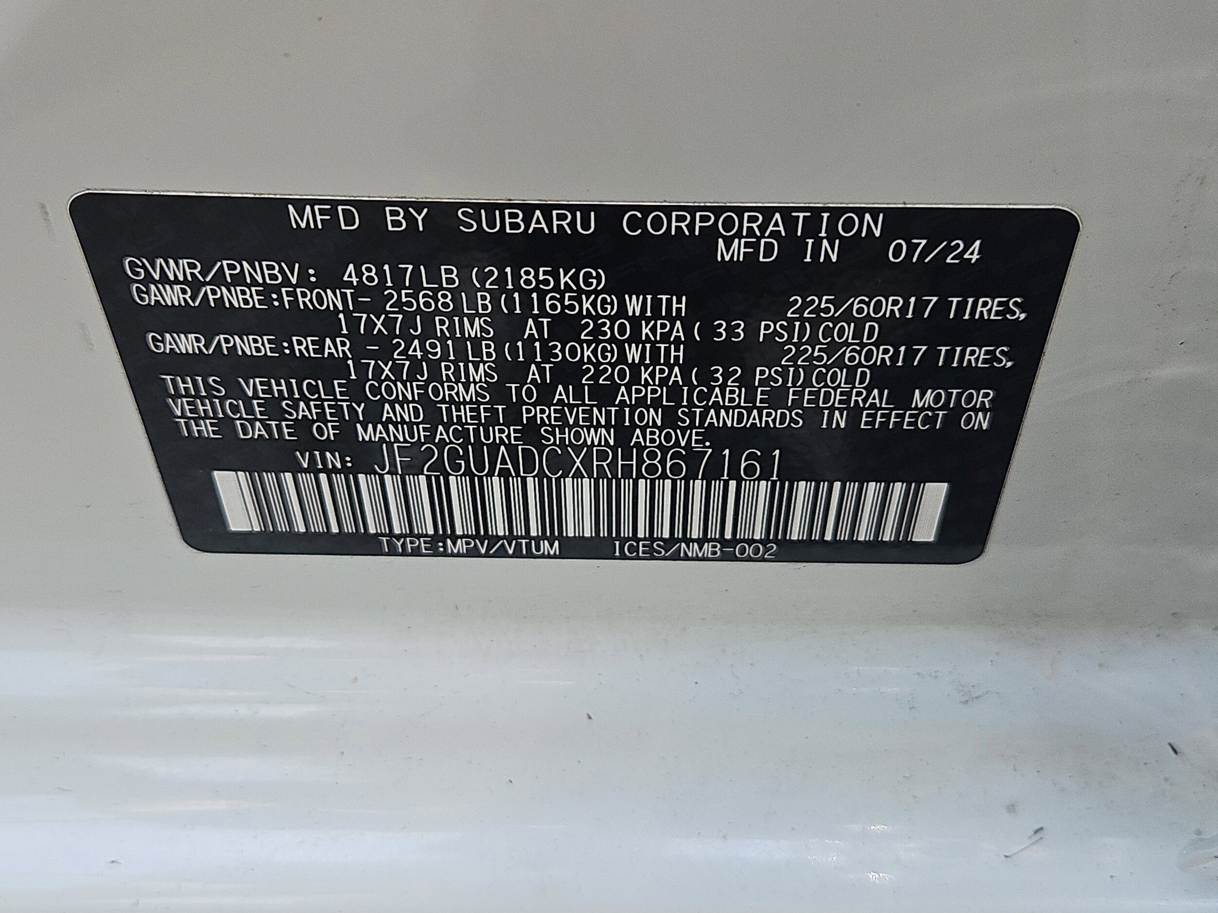 used 2024 Subaru Crosstrek car, priced at $29,477