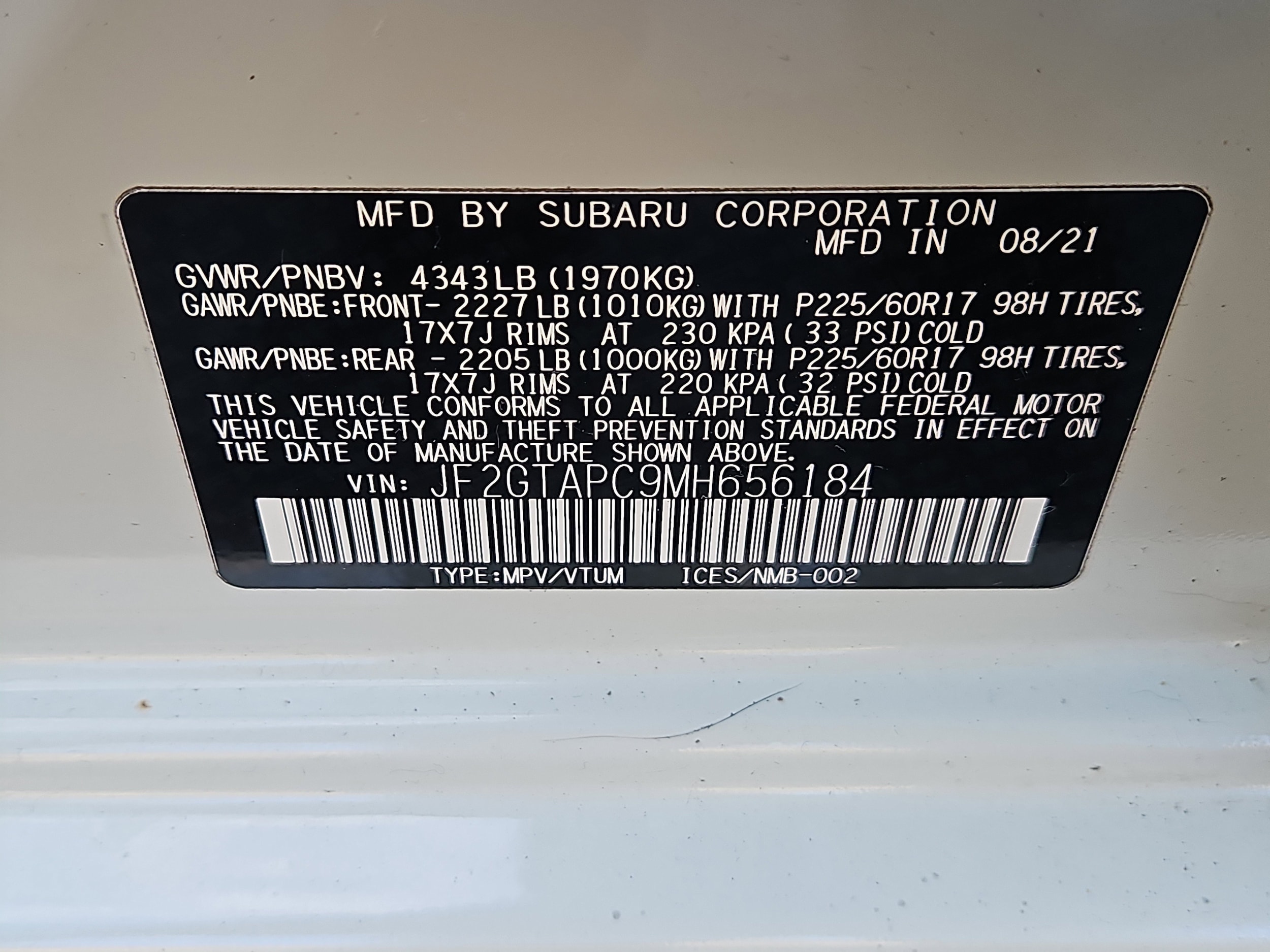 used 2021 Subaru Crosstrek car, priced at $22,596