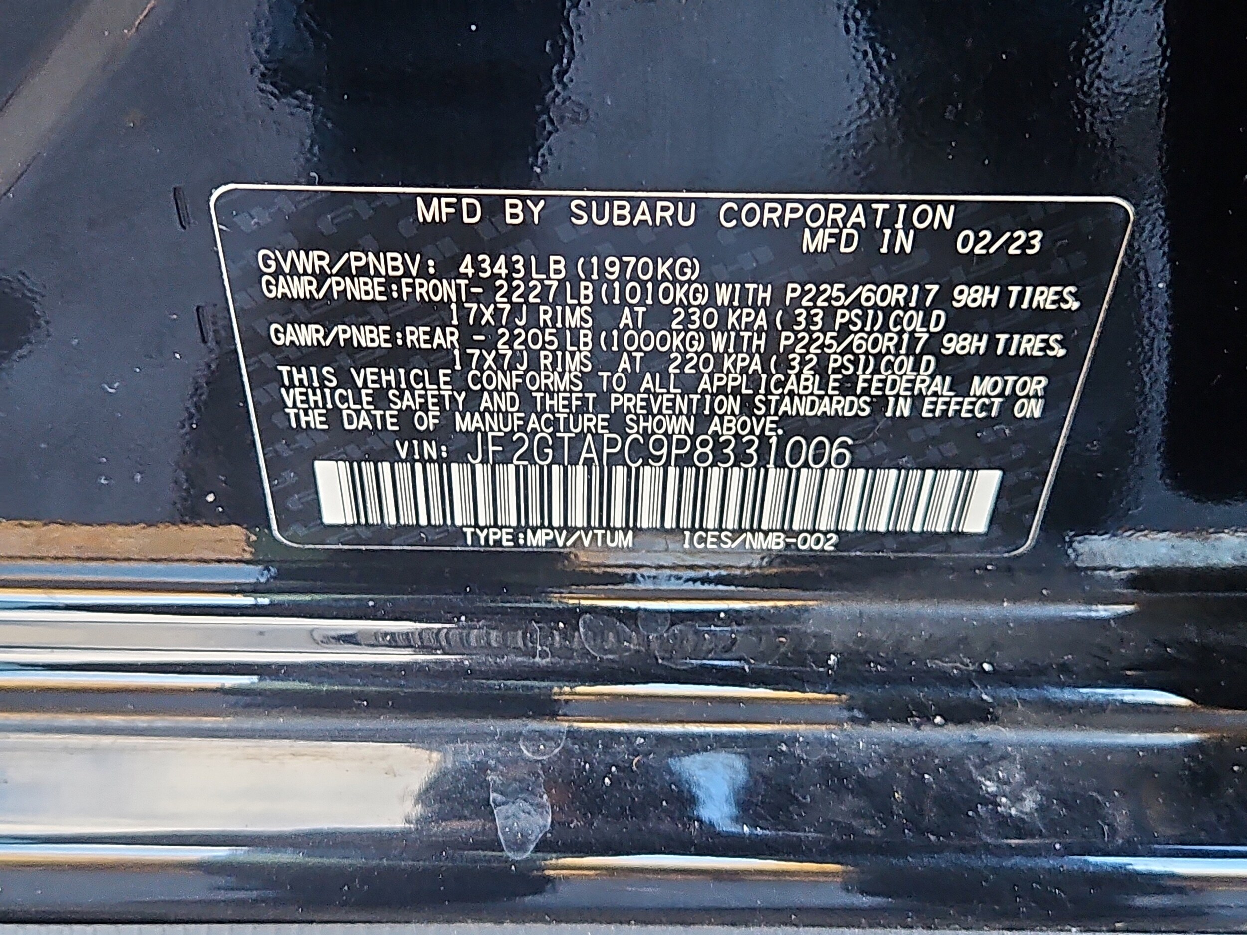 used 2023 Subaru Crosstrek car, priced at $27,584