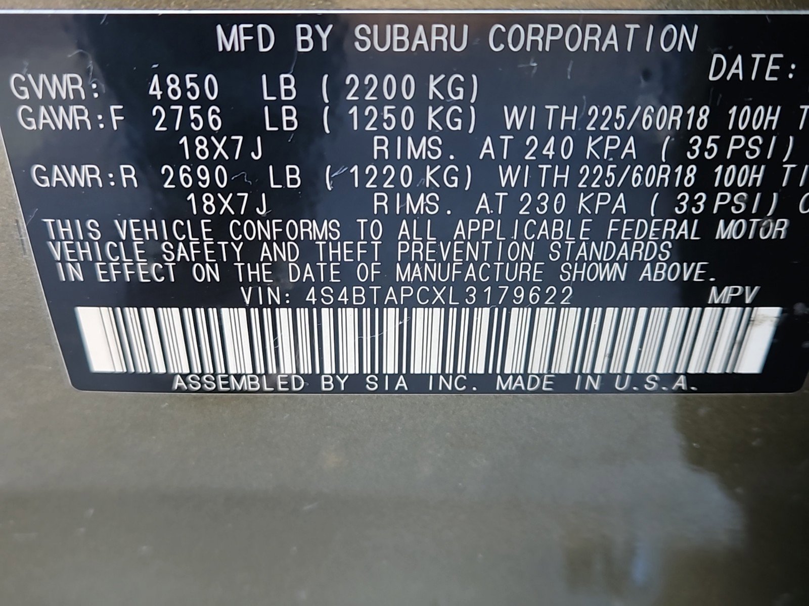 used 2020 Subaru Outback car, priced at $27,490