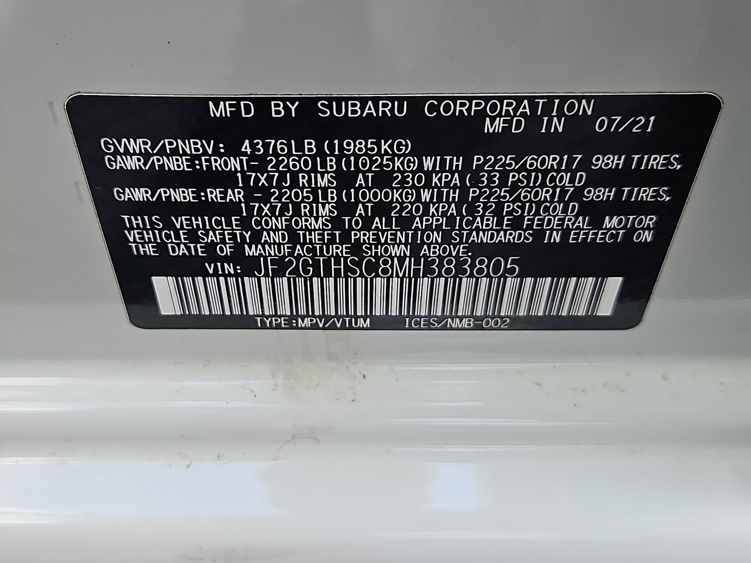 used 2021 Subaru Crosstrek car, priced at $24,183
