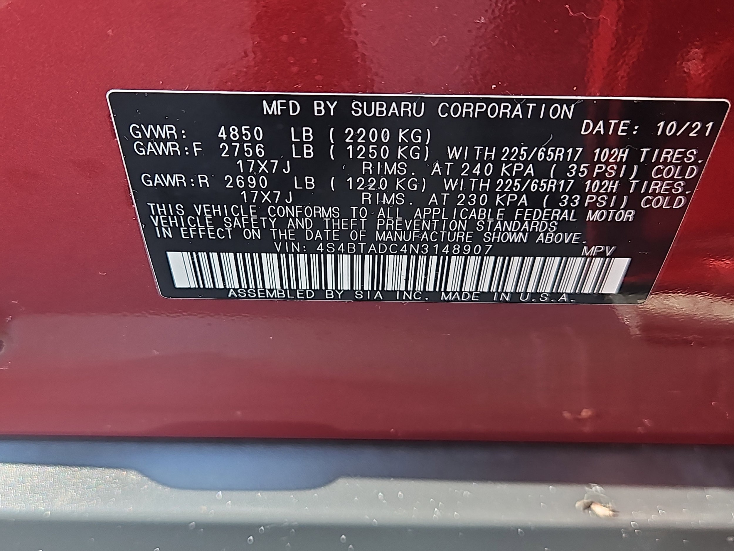 used 2022 Subaru Outback car, priced at $22,561