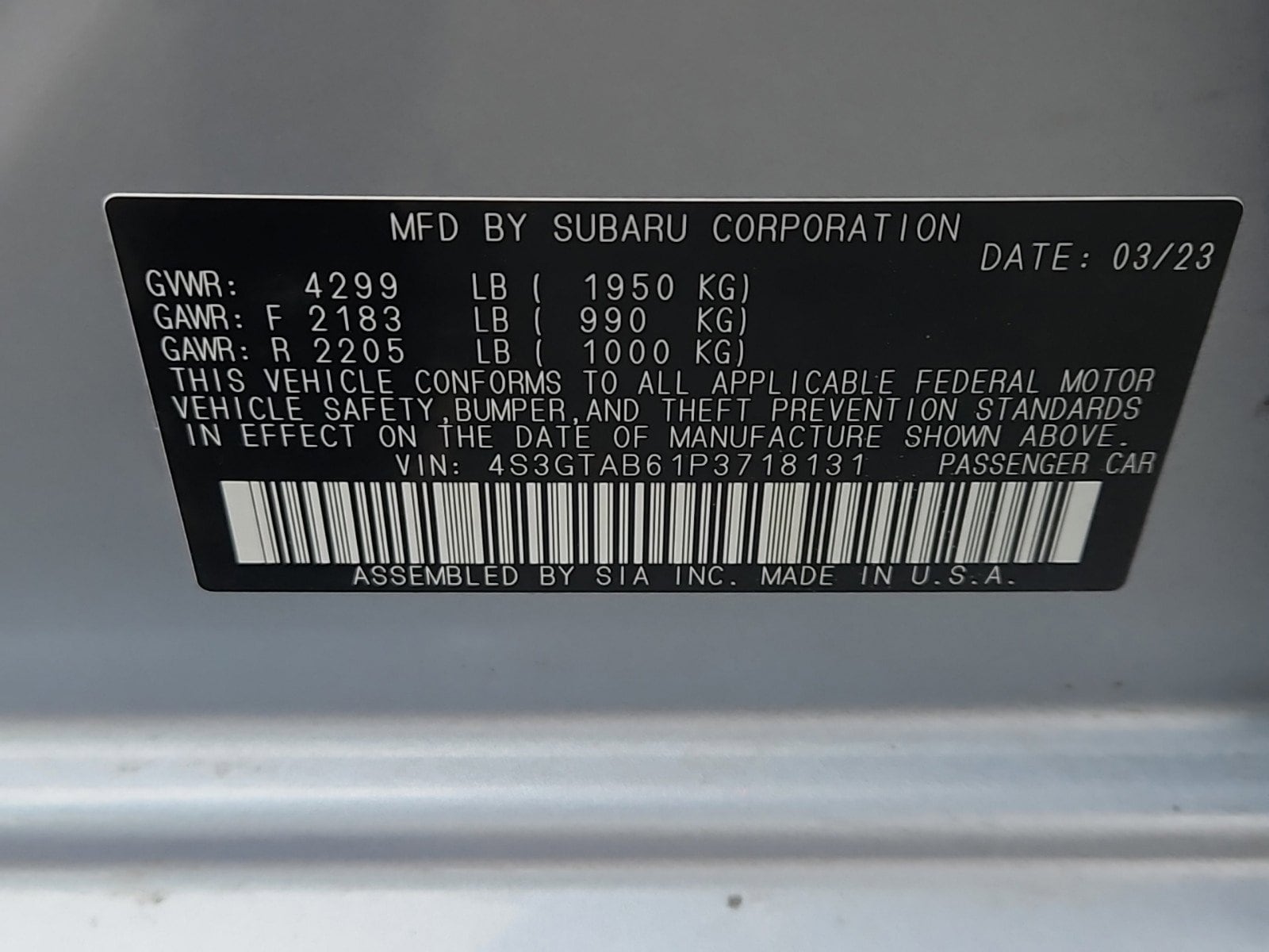 used 2023 Subaru Impreza car, priced at $23,490