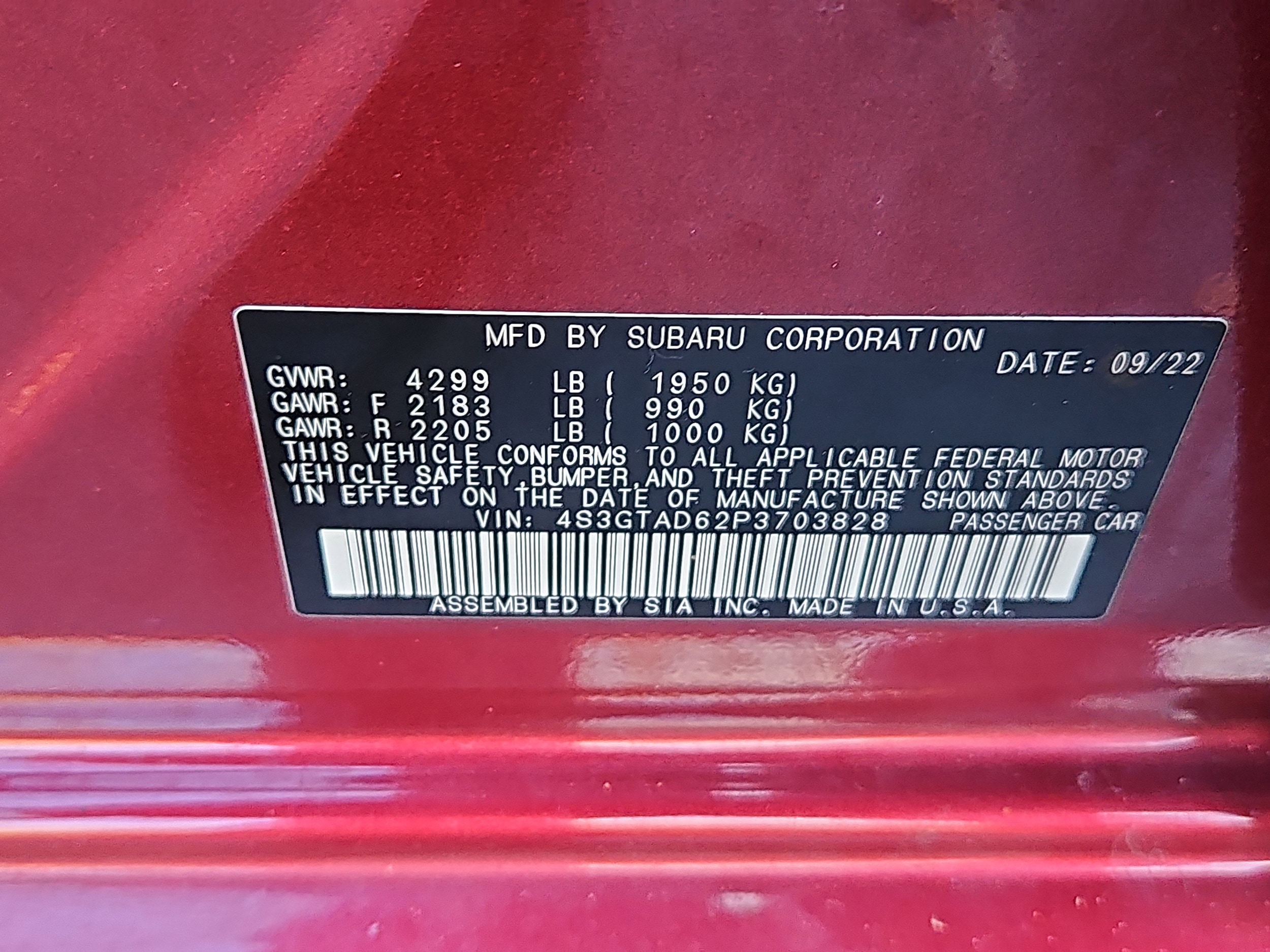 used 2023 Subaru Impreza car, priced at $23,839