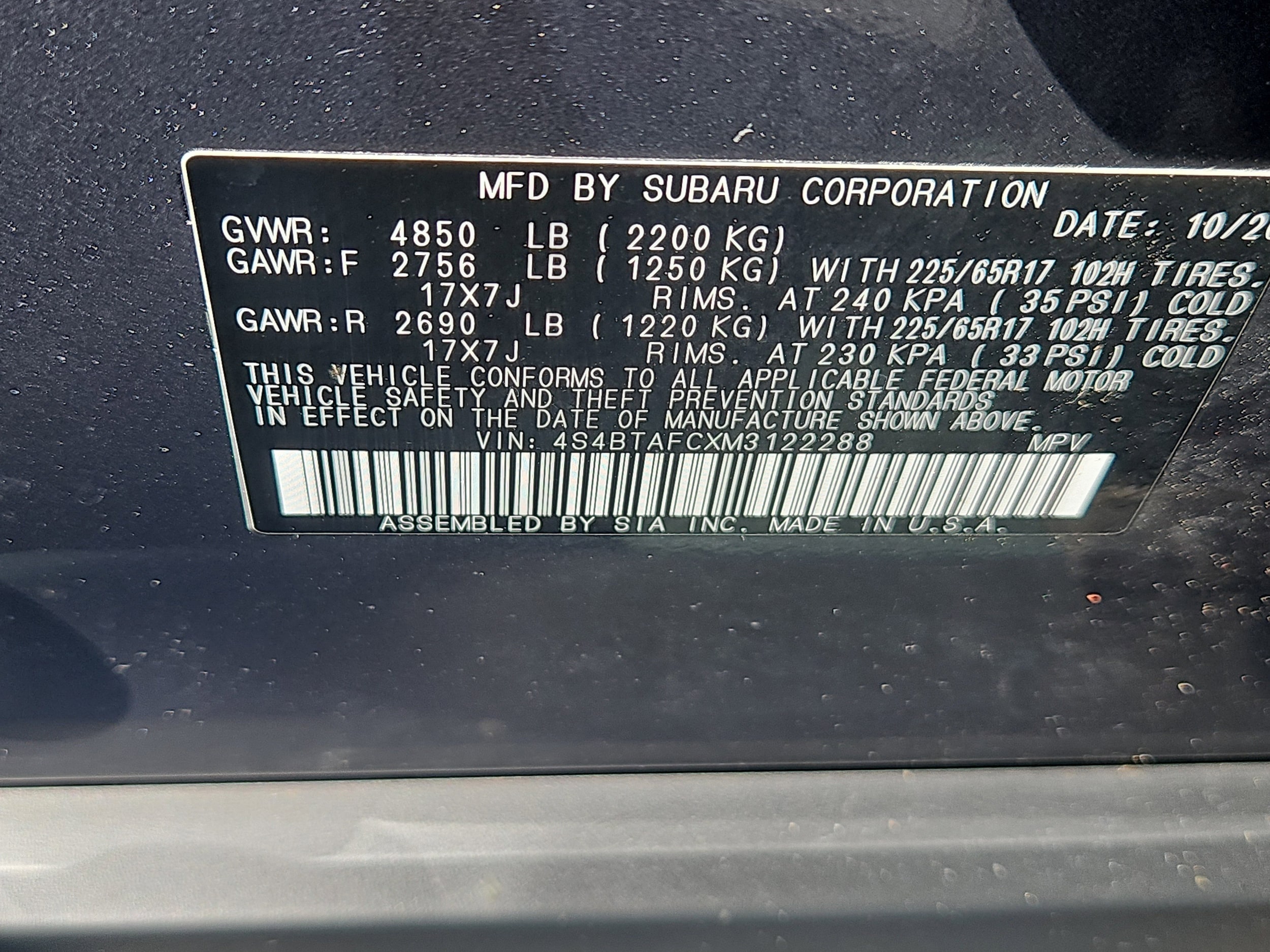 used 2021 Subaru Outback car, priced at $22,990