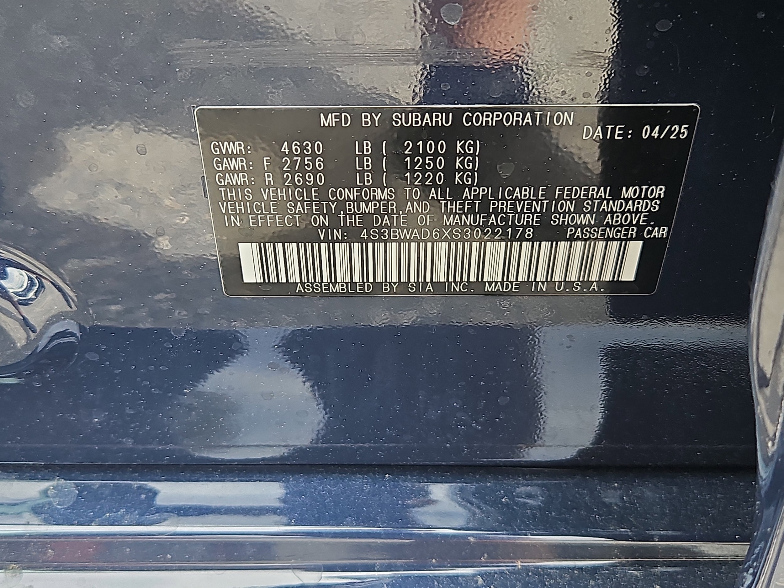 new 2025 Subaru Legacy car, priced at $30,712