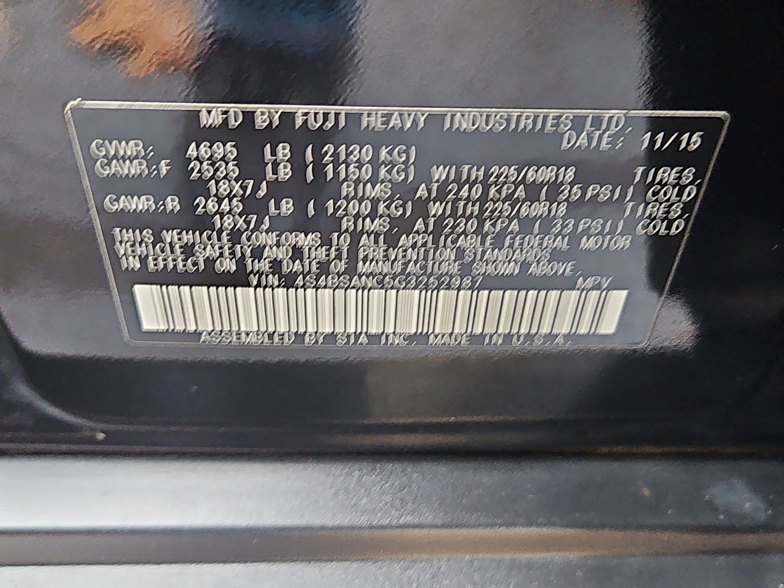 used 2016 Subaru Outback car, priced at $15,636